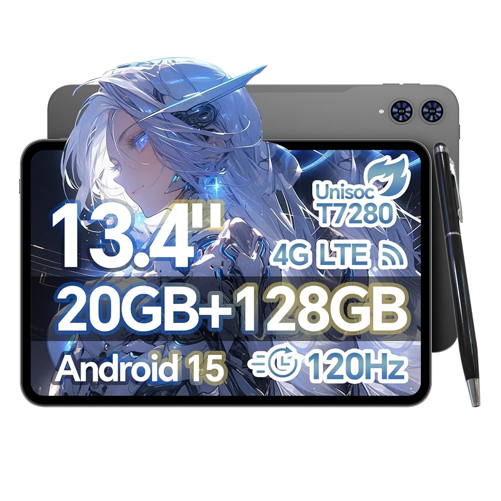 TECLAST T65 Android15 13インチ タブレット タッチペン付 Amazon.co.jp: TECLAST T65 13 インチ タブレット 120Hz 画面